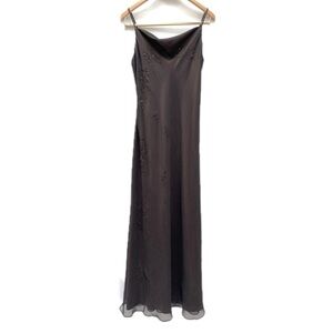 Dark Bronze Maxi Gown